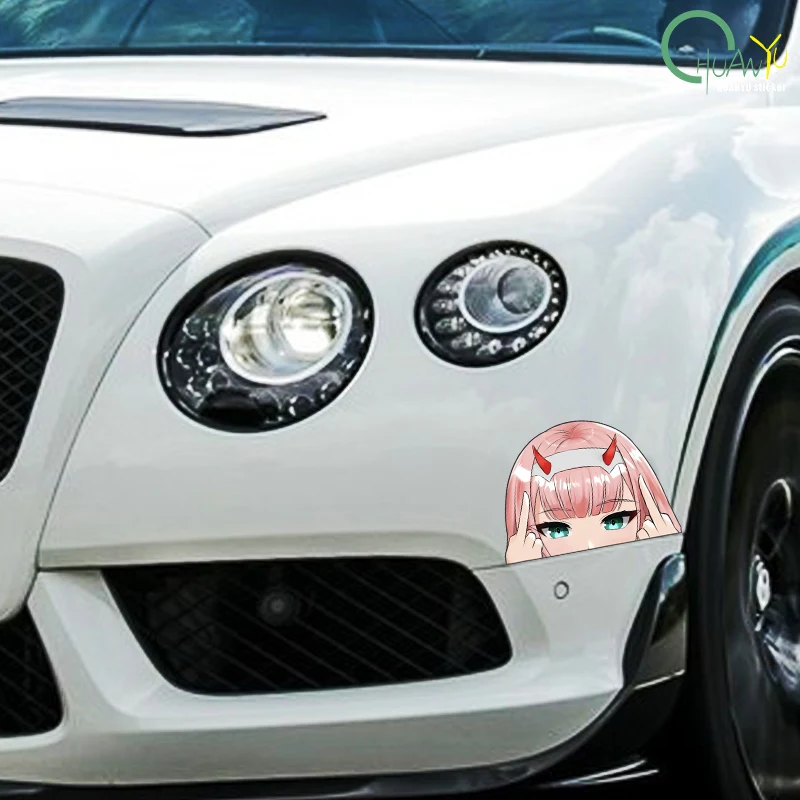 Kasi Car Sticker Personalized Cartoon Japanese Cute Girl Animation anime Auto Body Motorcycle Bumper Reflective Decal