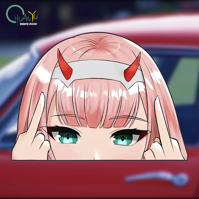 Kasi Car Sticker Personalized Cartoon Japanese Cute Girl Animation anime Auto Body Motorcycle Bumper Reflective Decal