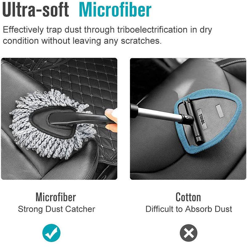 Car Wash Brush Car Cleaning Mop Microfiber Dust Clean Brush Auto Interior and Exterior Cleaning Brush Car Wash Accessories