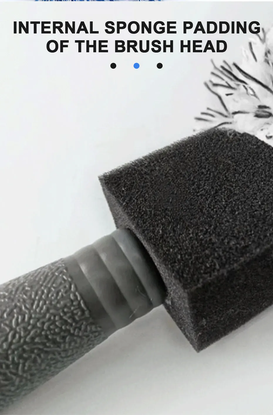 SEAMETAL Car Cleaning Brush Car Wash Portable Plush Wheel Tire Rim Brush Wash Tools for Car Motorcycle Wheel Tire Accessories