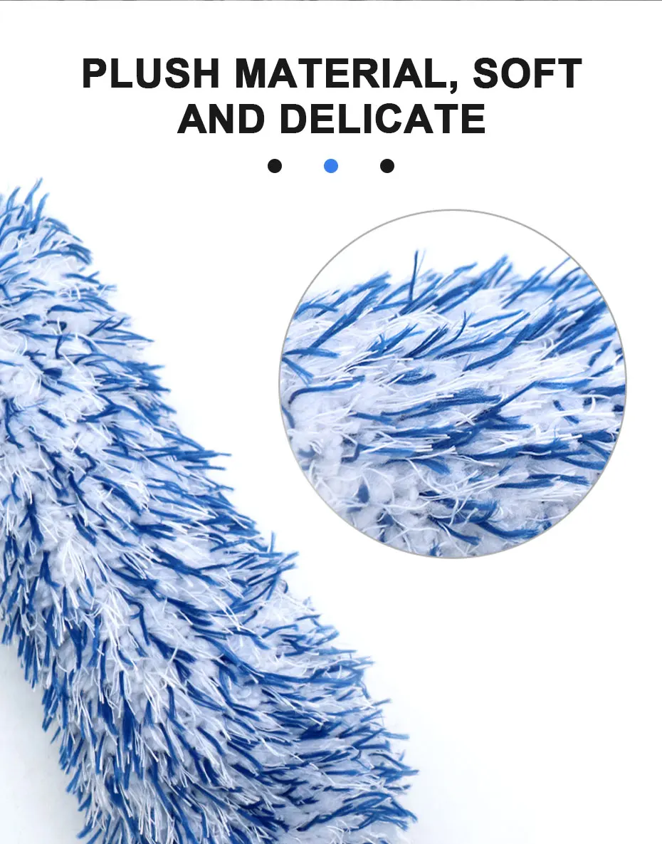 SEAMETAL Car Cleaning Brush Car Wash Portable Plush Wheel Tire Rim Brush Wash Tools for Car Motorcycle Wheel Tire Accessories