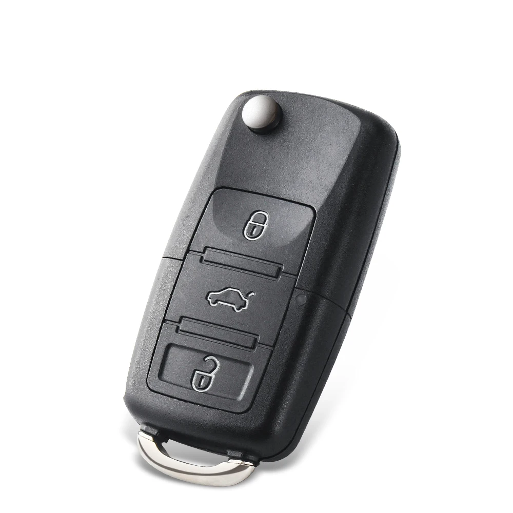 KEYYOU Replace 3 Buttons Flip Remote Car Key Case Shell For VW For Volkswagen Golf Passat MK4 Seat Altea Alhambra Ibiza