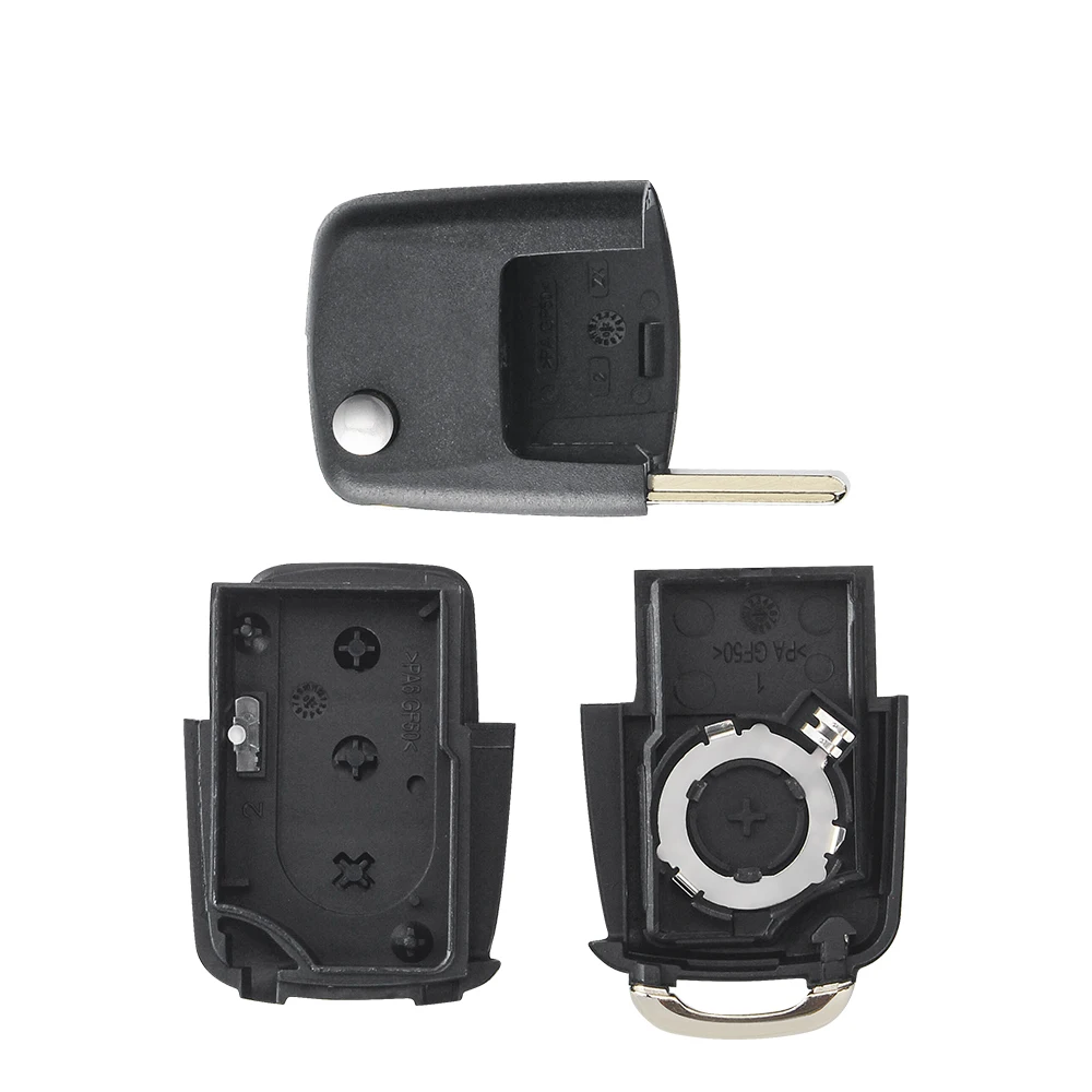 KEYYOU Replace 3 Buttons Flip Remote Car Key Case Shell For VW For Volkswagen Golf Passat MK4 Seat Altea Alhambra Ibiza