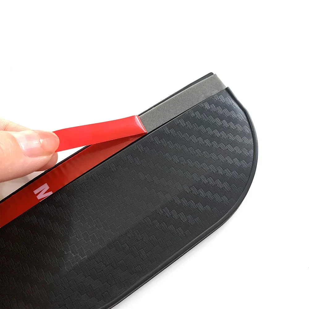 Car Rearview Mirror Rain Eyebrow Carbon Fiber Sun Visor Shade Protector Clear Vision Rain Auto Mirror Organizer Accessories