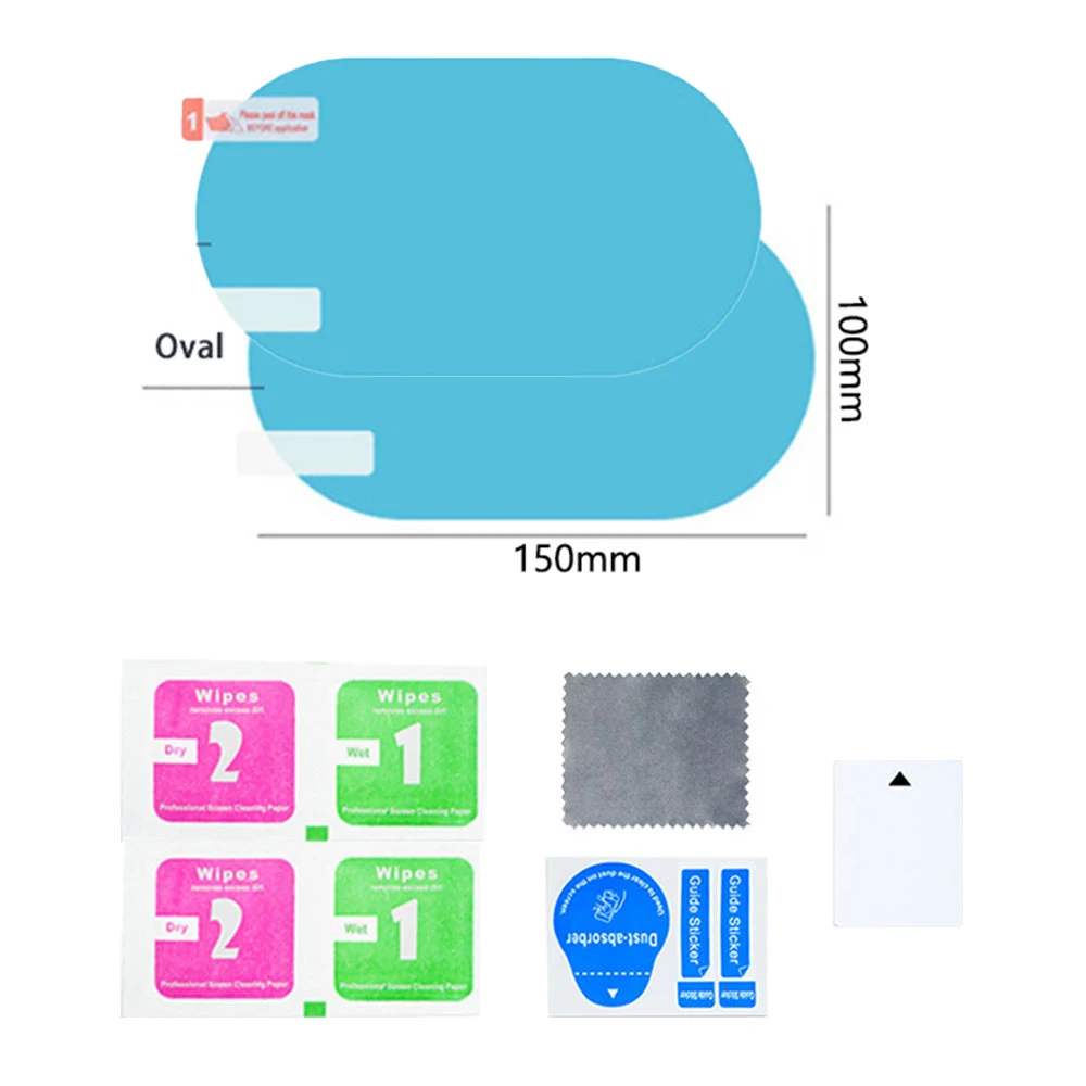 Car Rearview Mirror Rain Eyebrow Carbon Fiber Sun Visor Shade Protector Clear Vision Rain Auto Mirror Organizer Accessories