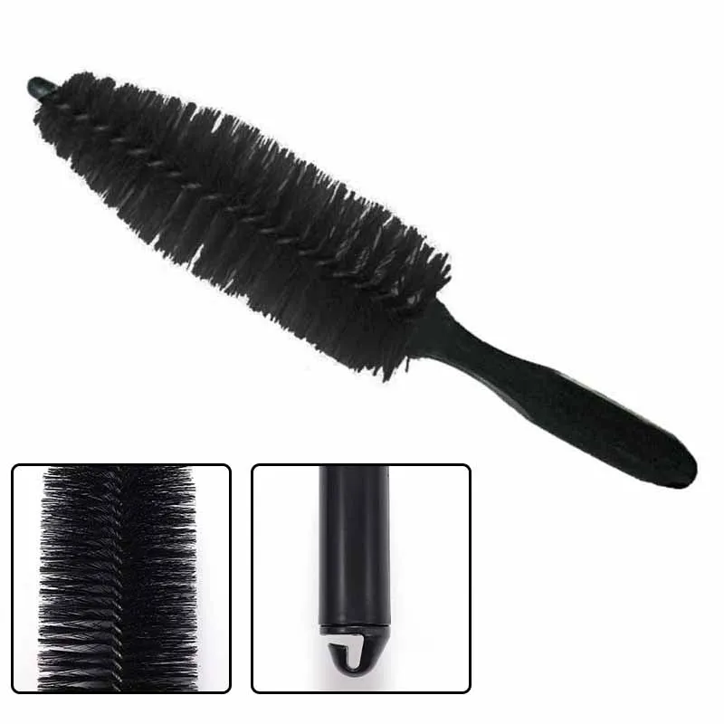 Car Wheel Tire Wash Cleaning Brush Car Rim Scrubber Cleaner Duster Handle Car Tyre Cleaning Detailing Brushes Car Cleaning Tools