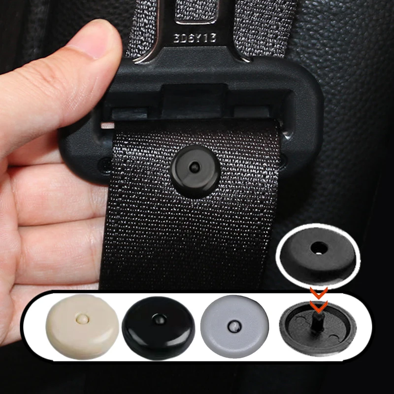 Car Safety Seatbelt Stopper Buckle Auto Seat Belt Spacing Limit Stop Plastic Anti-slip Button Retainer Rivet Stud Clips