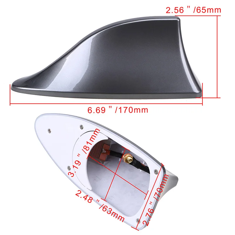 Universal Car Shark Fin Antenna Roof FM/AM Radio Aerial for BMW 6-series E63 E64 F06 F12 F13 M6 1 E81 E82 E87