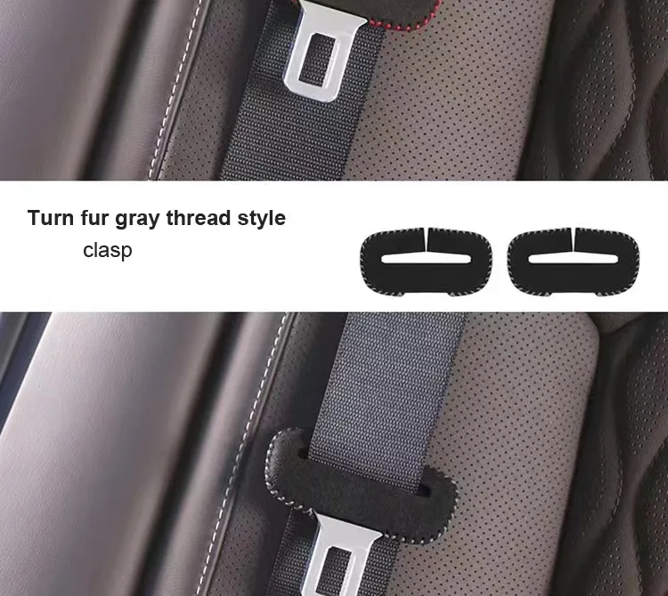 For BMW Mercedes-Benz Audi Hyundai Kia Honda Tesla Toyota Volkswagen Ford Skoda Car Seat Belt Buckle Protector Cover Accessories