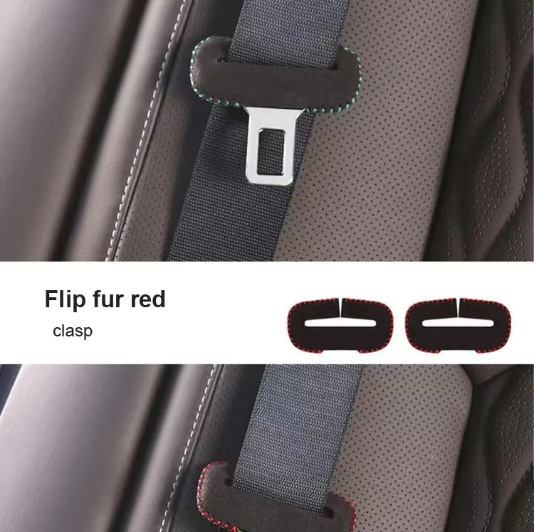 For BMW Mercedes-Benz Audi Hyundai Kia Honda Tesla Toyota Volkswagen Ford Skoda Car Seat Belt Buckle Protector Cover Accessories