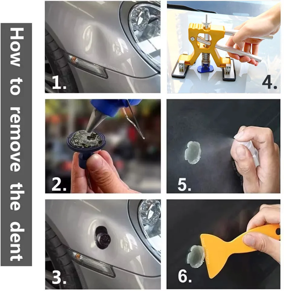 ZFOUEK New Car Dent Repair Tools Glue Gun Dent Repair Kit Auto Paintless Body Dent Removal Remover Kits Dent Puller for Cars