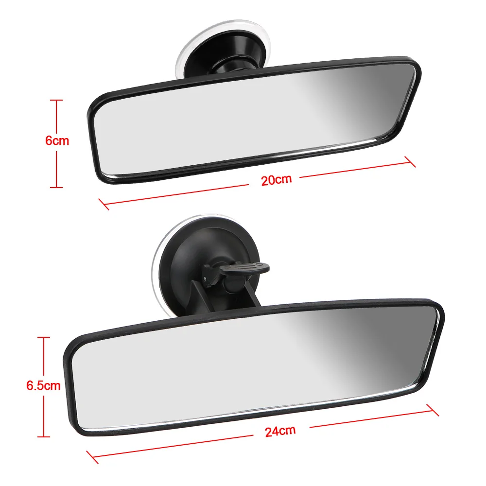 YOSOLO360° Rotates Interior Rear View Mirror Adjustable Suction Cup Car Rear Mirror Wide-angle Rearview Mirror Universal