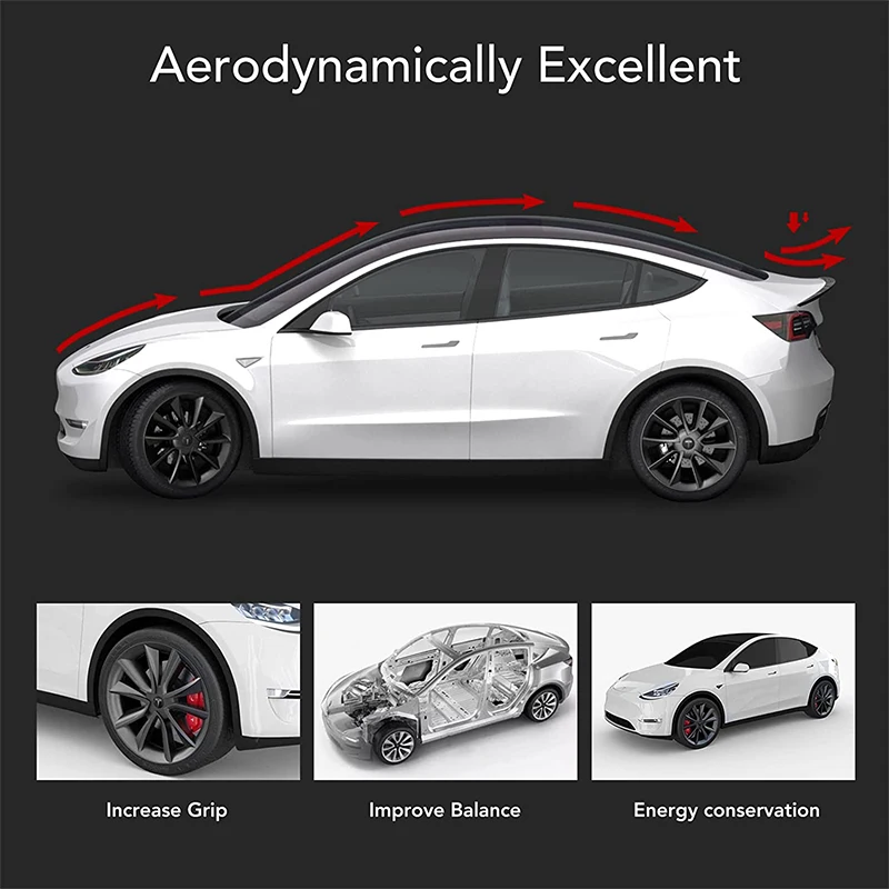 Spoiler for Tesla Model Y Juniper Accessories Spoilers Wings for Tesla Model 3 Highland Accessories 3/Y 2017-2027 ABS Material