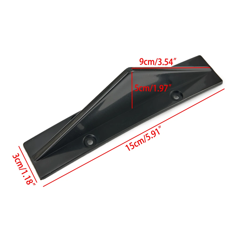 4pcs Car Rear Bumper Lip Diffuser Splitter Spoiler Scratch Protector Fin Trim Caps Universal Exterior Accessory For 300