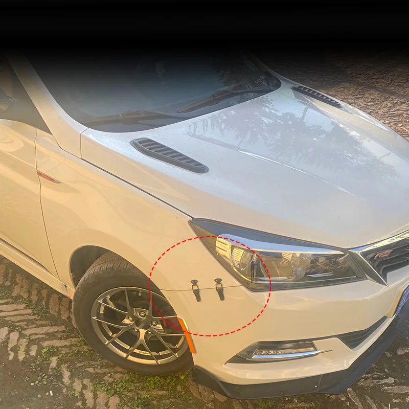 Universal Cars Accessaries 2Pcs Fastener Clip Alloy Mount Hood Pin Bonnet Lock Kit Tunning Lock Kit Down Hood Lock Latch Pins