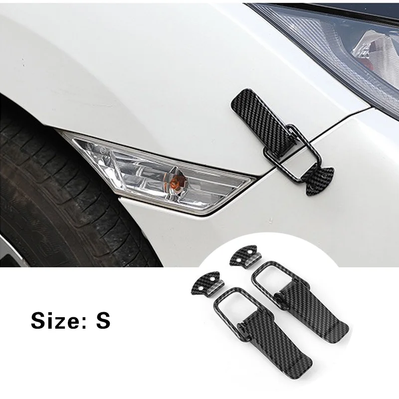 Universal Cars Accessaries 2Pcs Fastener Clip Alloy Mount Hood Pin Bonnet Lock Kit Tunning Lock Kit Down Hood Lock Latch Pins