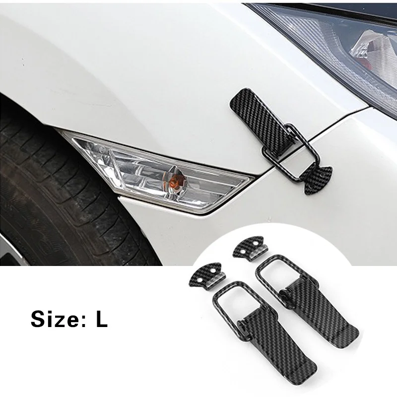Universal Cars Accessaries 2Pcs Fastener Clip Alloy Mount Hood Pin Bonnet Lock Kit Tunning Lock Kit Down Hood Lock Latch Pins
