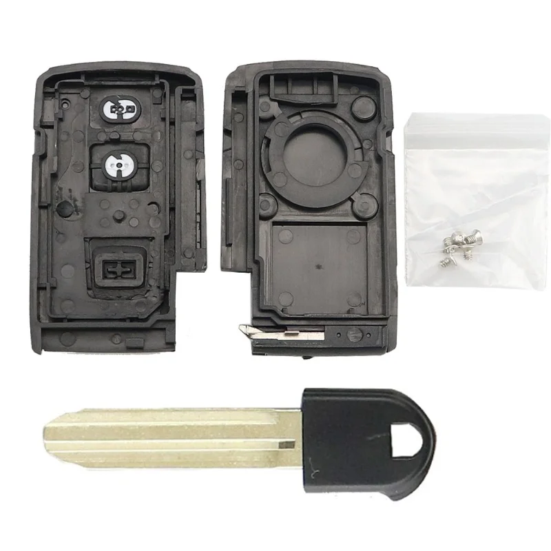 Fits Toyota Prius 2004-2009 Key Fob Cover Case Shell Keyless Entry Remote Replacement With Blank Key
