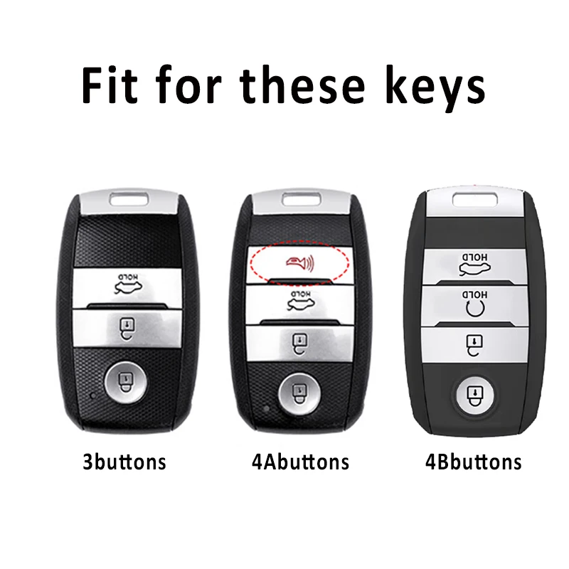 Auto Shell Fob For Kia Optima Sorento Niro Soul 3Buttons TPU Car Key Cover Case Holder For Kia KX3 KX5 K3S RIO Ceed Cerato