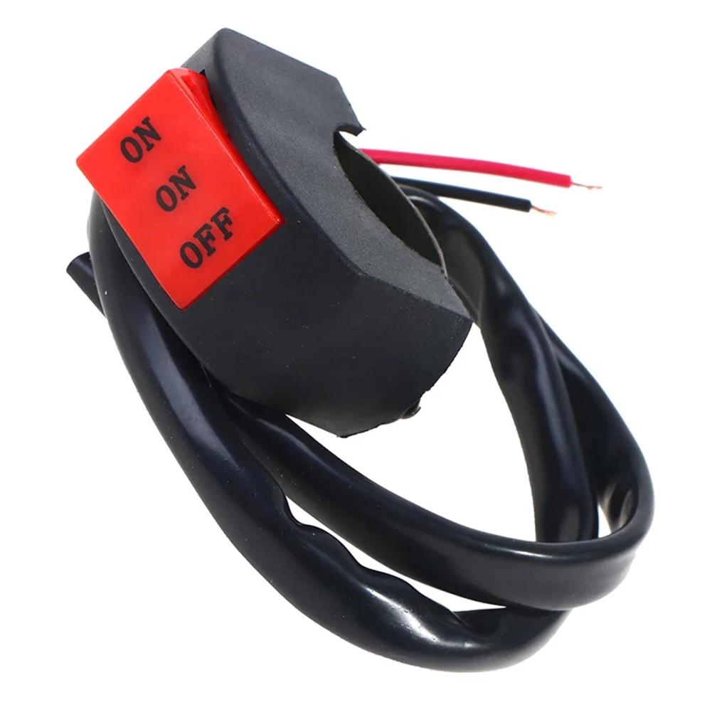 22mm LED Headlight Switch Far Near Three Line Motorcycle Handlebar Switch Button Used As ON/ON/OFF Switch For General Lights