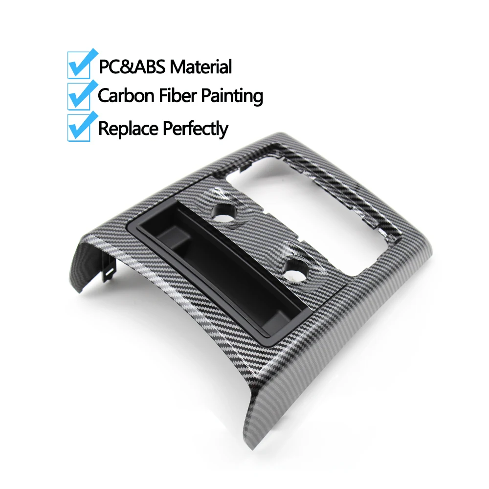 Upgraded Rear Air Conditioning AC Vent Grille Outer Frame Ashtray Cover Trim Replacement For BMW 3 Series E90 E91 2005-2012
