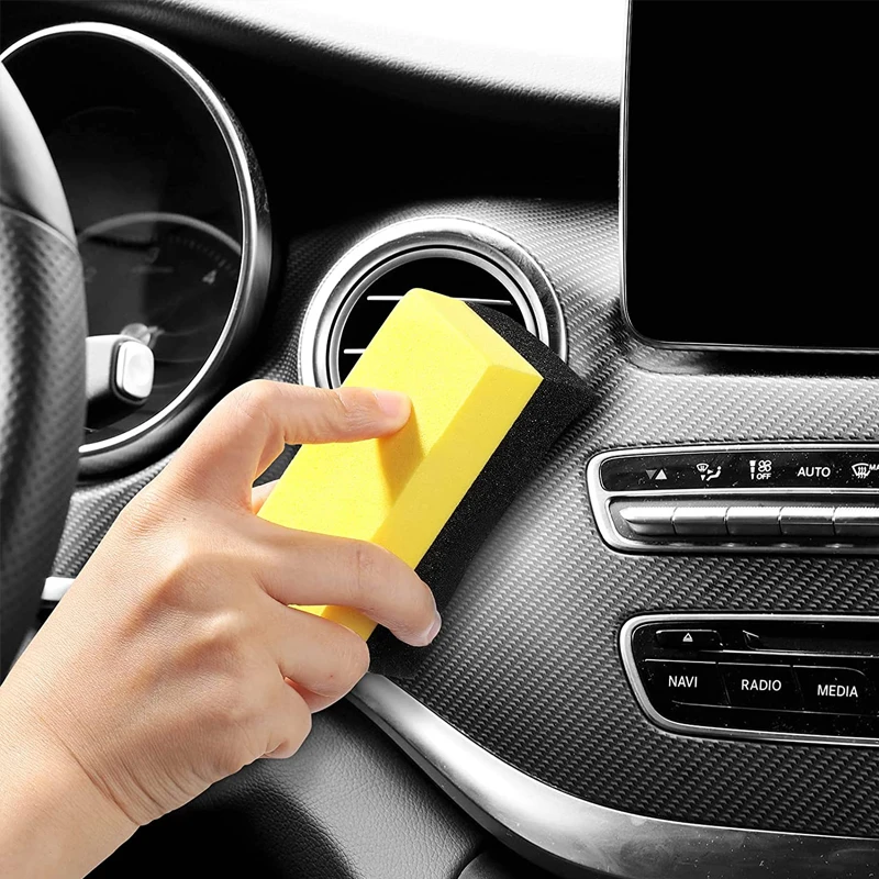 10Pc Tyre Polishing Waxing Sponge Detailing Applicator Sponge Applicator Pads Tire Wash Wipe Cleaning Tool Car Cleaning Brush