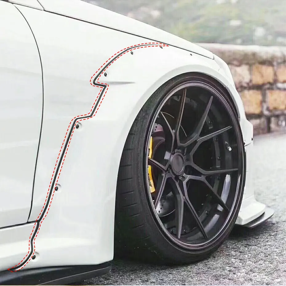 BLALION 2/5/10M Car Rubber Sealing Strip Slanted T-shape Auto Seal Weatherstrip Edge Trim Car Bumper Fender Flare Arch Sealants