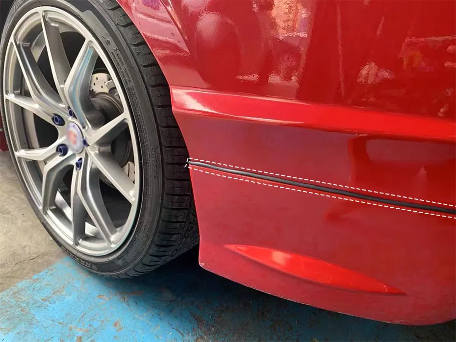 BLALION 2/5/10M Car Rubber Sealing Strip Slanted T-shape Auto Seal Weatherstrip Edge Trim Car Bumper Fender Flare Arch Sealants