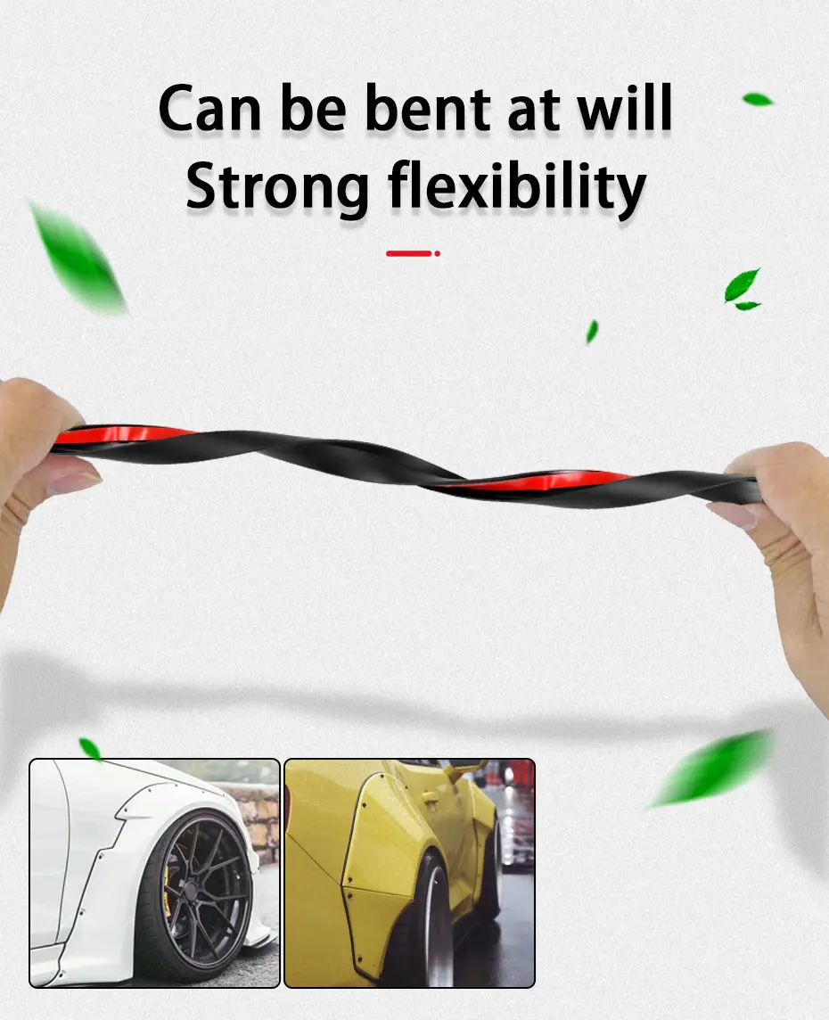 BLALION 2/5/10M Car Rubber Sealing Strip Slanted T-shape Auto Seal Weatherstrip Edge Trim Car Bumper Fender Flare Arch Sealants