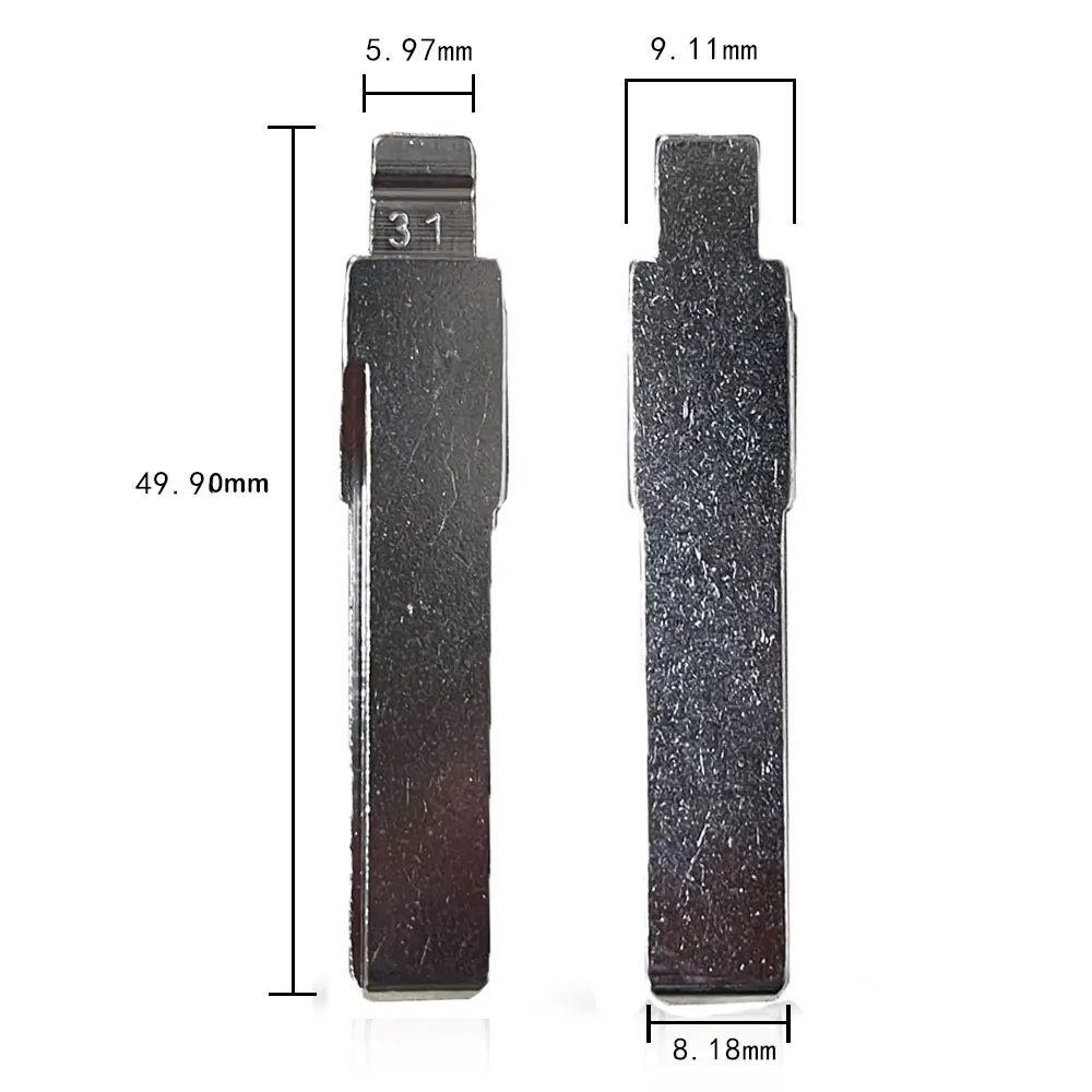 10pcs 31# 86# HU66 KD Blade Flip Remote Key Blade for VW Passat Bora Seat Skoda Audi for Keydiy KD Xhorse VVDI JMD