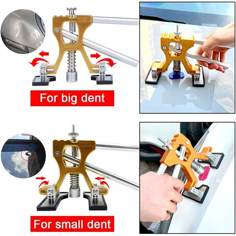 PWS New Adjustable Car Dent Repair Tools Glue Gun Auto Dent Removal Kit Automotive Paintless Dent Repair Kit for Vehicle