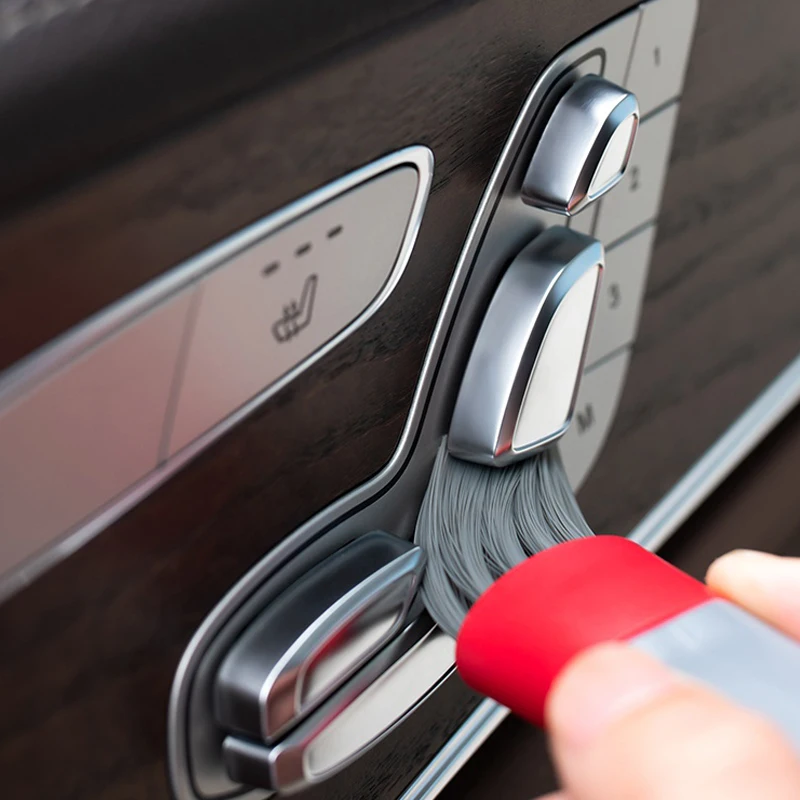 Double Head Car Detail Cleaning Brushes Car Air Vent Cleaning Conditioner Grille Duster Wipe Brushes Car Interior Cleaning Tools