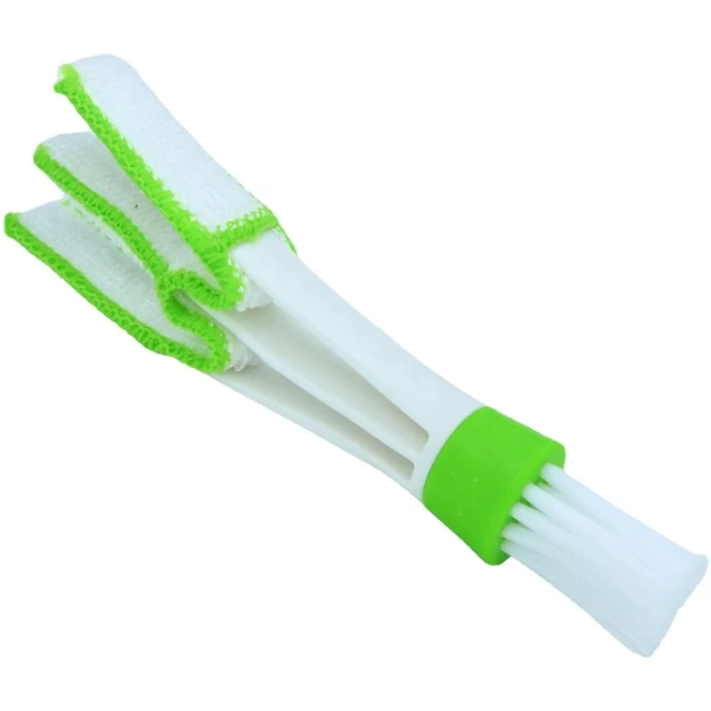 Double Head Car Detail Cleaning Brushes Car Air Vent Cleaning Conditioner Grille Duster Wipe Brushes Car Interior Cleaning Tools
