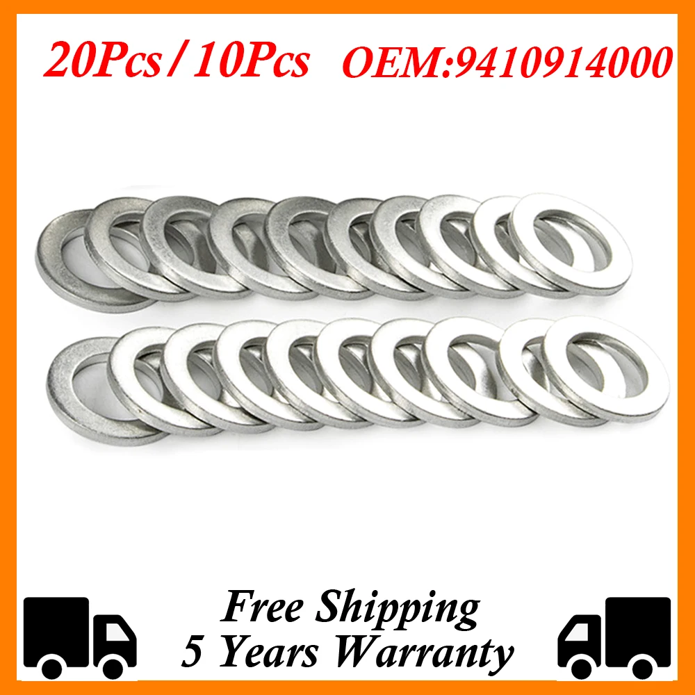 20/10Pcs For Honda Accord Civic CRV CRZ HRV Acura 14MM Oil Drain Plug Crush Washers Gaskets 9410914000 94109-14000 94109 14000