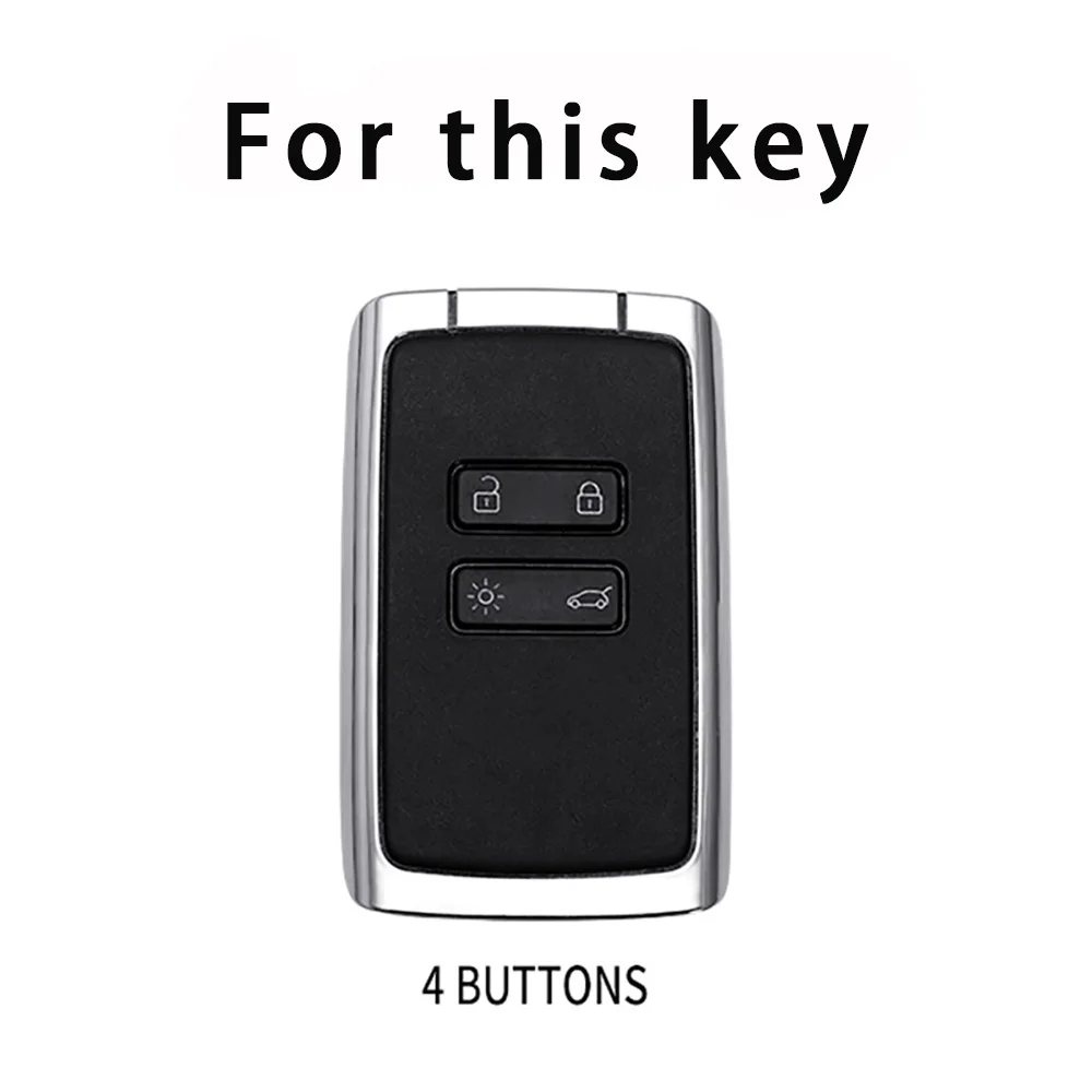 TPU Leather Car Key Cover For Renault Captur Koleos Kadjar Arkana Megane Dacia Duster Sandero Stepway Smart Remote Control Case