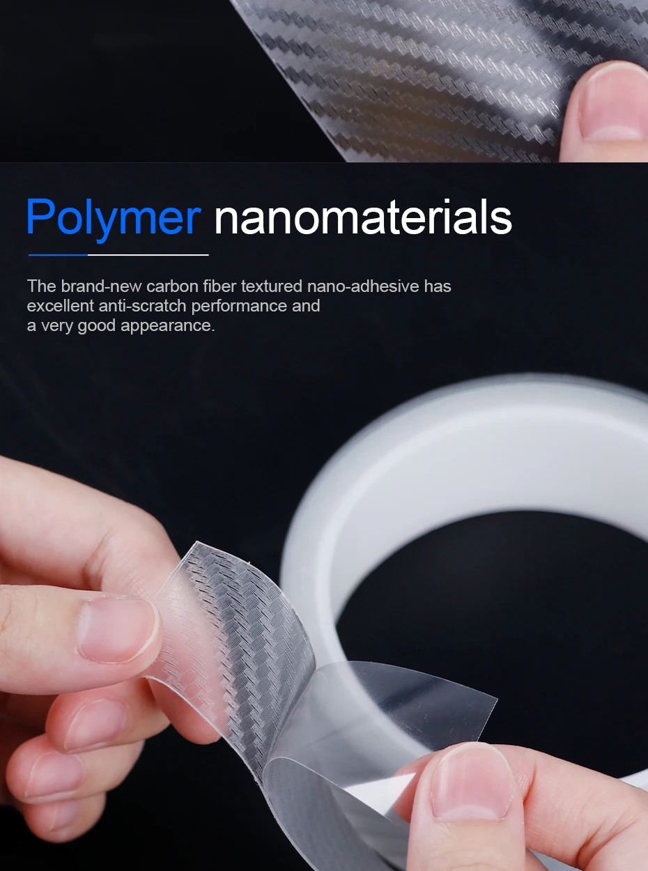 SEAMETAL Car Door Protector Sticker Transparent Nano Tape 10m Anti Collision Car Bumper Stickers Protector Films Car Accessories