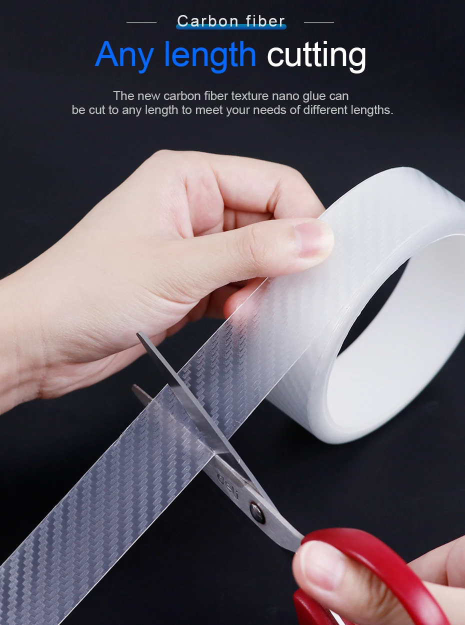 SEAMETAL Car Door Protector Sticker Transparent Nano Tape 10m Anti Collision Car Bumper Stickers Protector Films Car Accessories