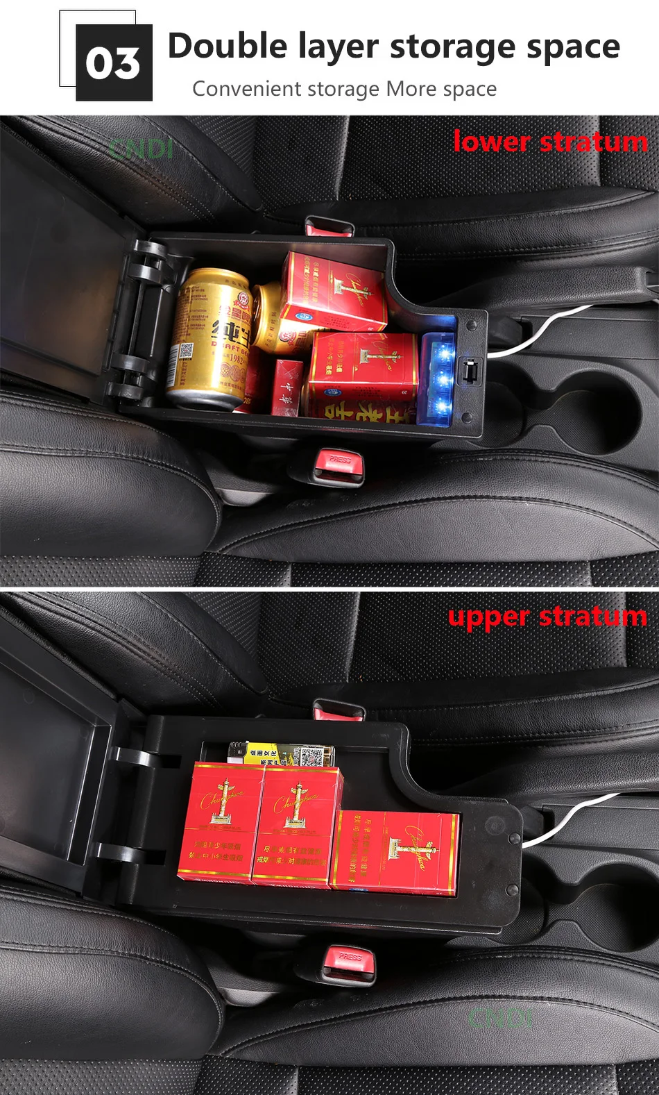 For NISSAN Juke Armrest box For Infiniti ESQ Car armrest 2010-2019 accessories interior details storage box Retrofit parts USB