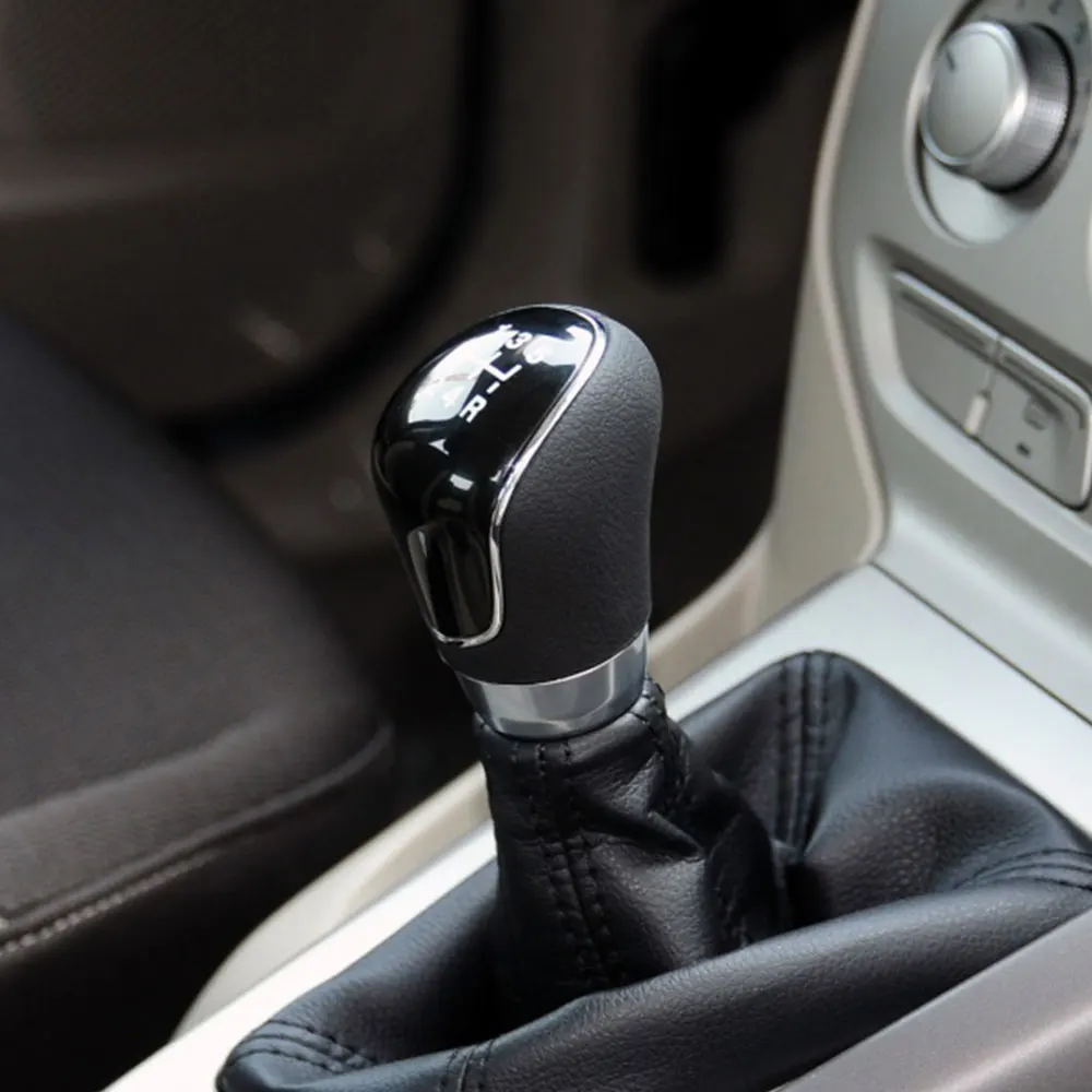 5 6 Speed Manual Car Gear Head Shift Knob for Ford Focus 2 3 MK2 MK3 2005 - 2015 Fiesta Ecosport C-Max Kuga S-max Accessories