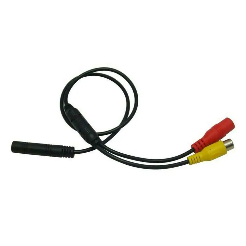 CVBS RCA 4-Pin Male To Female Connector Female Connector Wire Harness Camera Signal Harness Car Backup Camera Wire Harness
