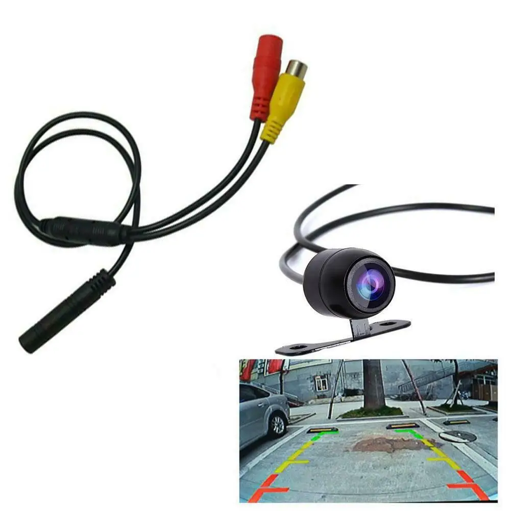 CVBS RCA 4-Pin Male To Female Connector Female Connector Wire Harness Camera Signal Harness Car Backup Camera Wire Harness