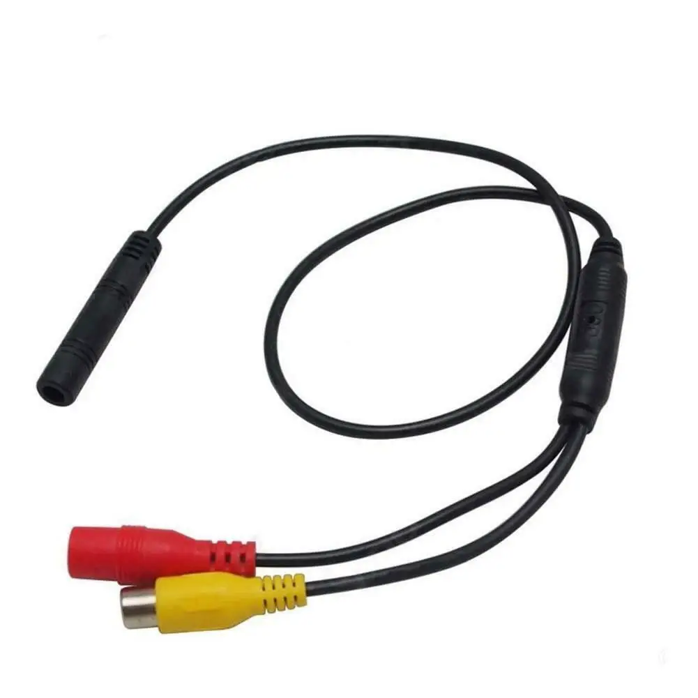 CVBS RCA 4-Pin Male To Female Connector Female Connector Wire Harness Camera Signal Harness Car Backup Camera Wire Harness