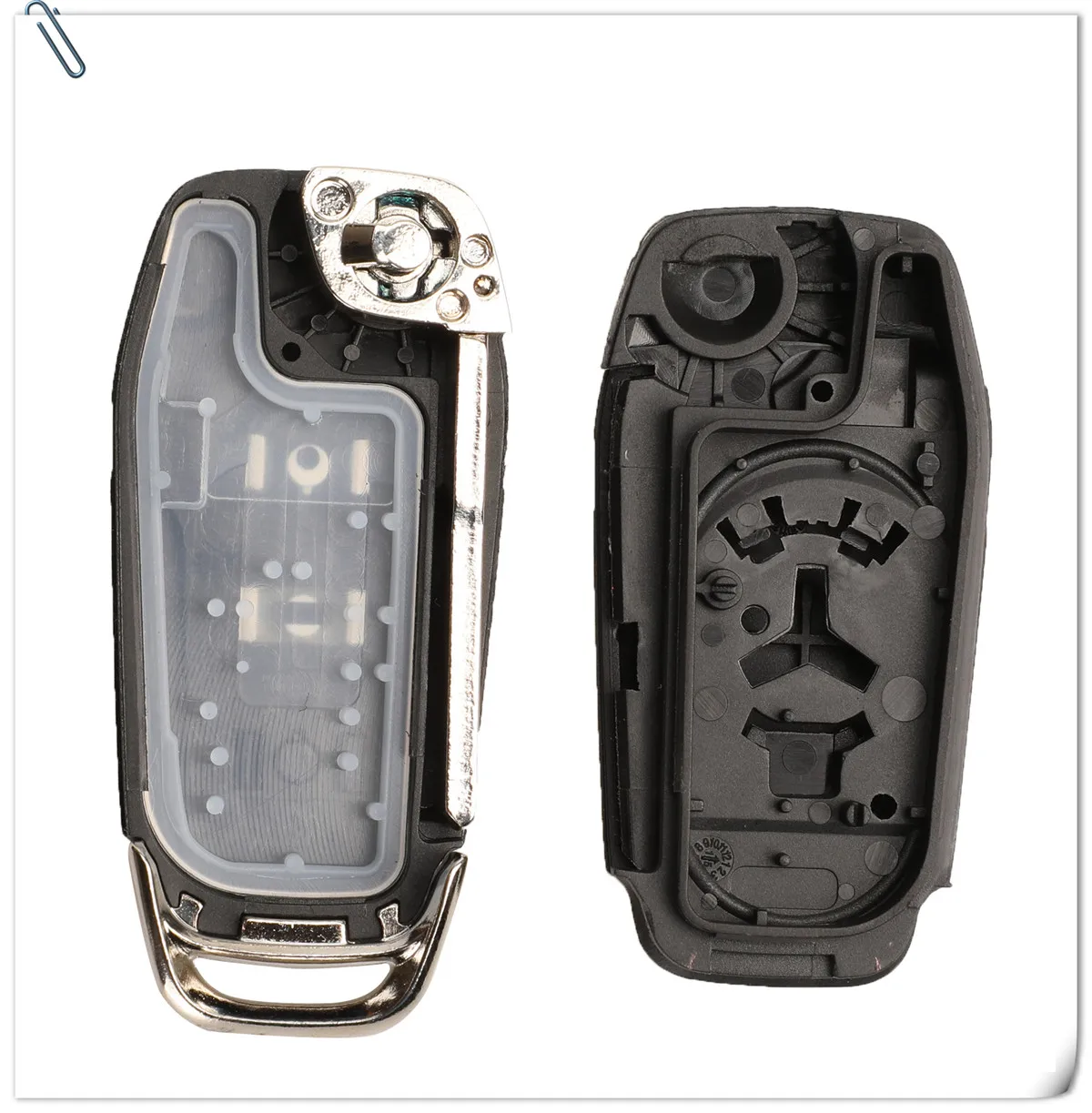 jingyuqin 10pcs/lot 2/3/4 Buttons Flip Folding Remote Car Key Shell Case for Ford Fusion Edge Explorer 2013-2015 HU101 blade