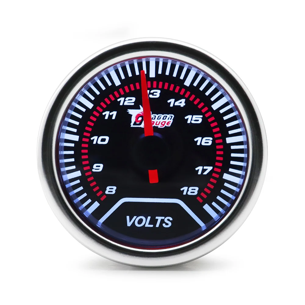 Boost/Water Temp/Oil Temp/Oil Press/Voltage/Tachometer/Air Fuel Ratio/EGT Gauge 52mm Analog LED White Case+ 52MM Gauge Pods
