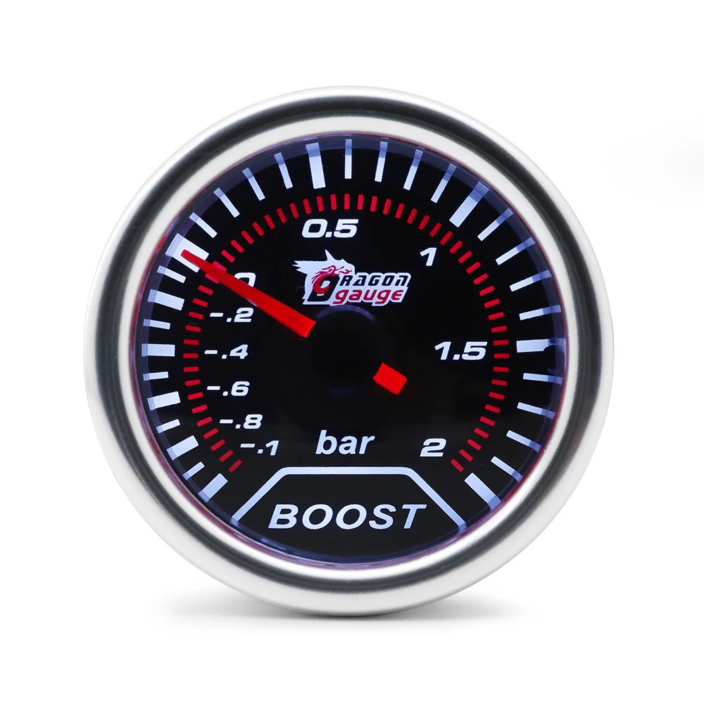 Boost/Water Temp/Oil Temp/Oil Press/Voltage/Tachometer/Air Fuel Ratio/EGT Gauge 52mm Analog LED White Case+ 52MM Gauge Pods