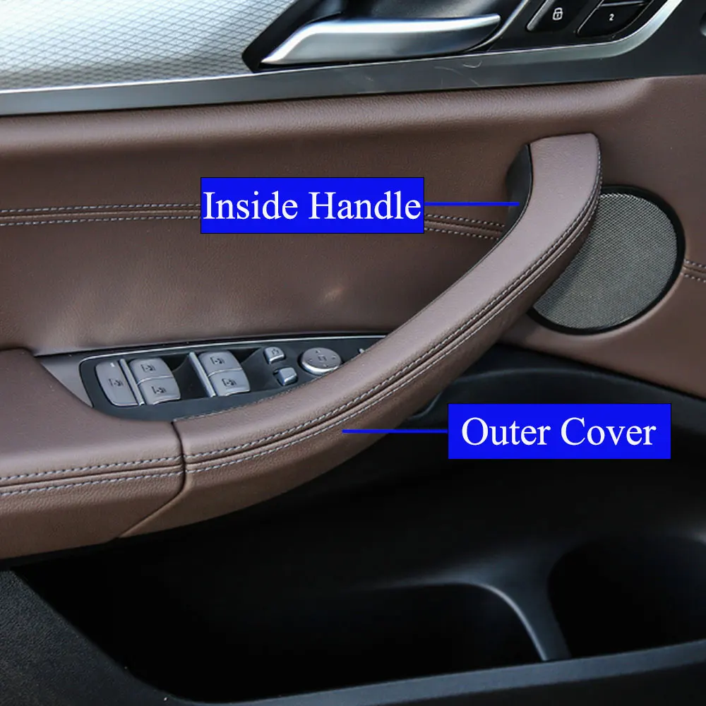 G01 G02 Inside Door Pull Handle Outer Cover Door Inner Handle Trim Replacement For BMW X3 X4 F97 F98 2018 2019 2020 2021 2022