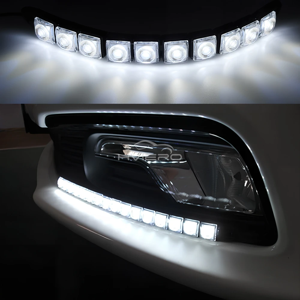 2X Waterproof DRL 6Chips Led Car Auto Decorative Flexible Daytime Running Light Driving Led Strip Headlight Fog Backup Trunk Led
