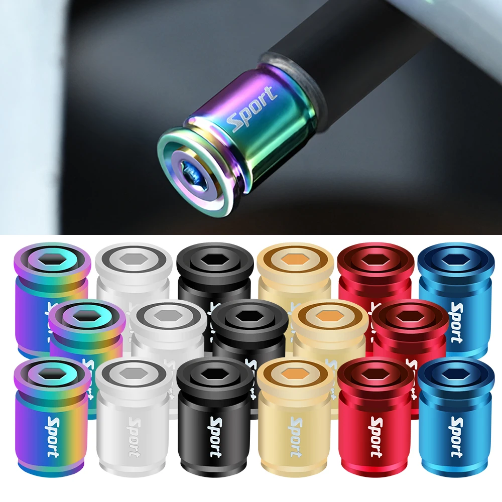 Anti Theft Tire Valve Caps Sport Style Valve Stem Covers Dust Proof Caps for Wheels Decorative Tyre Zinc Alloy Auto Accessories