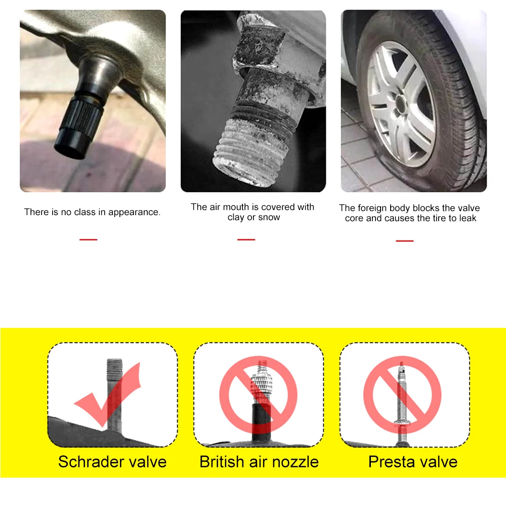 Anti Theft Tire Valve Caps Sport Style Valve Stem Covers Dust Proof Caps for Wheels Decorative Tyre Zinc Alloy Auto Accessories