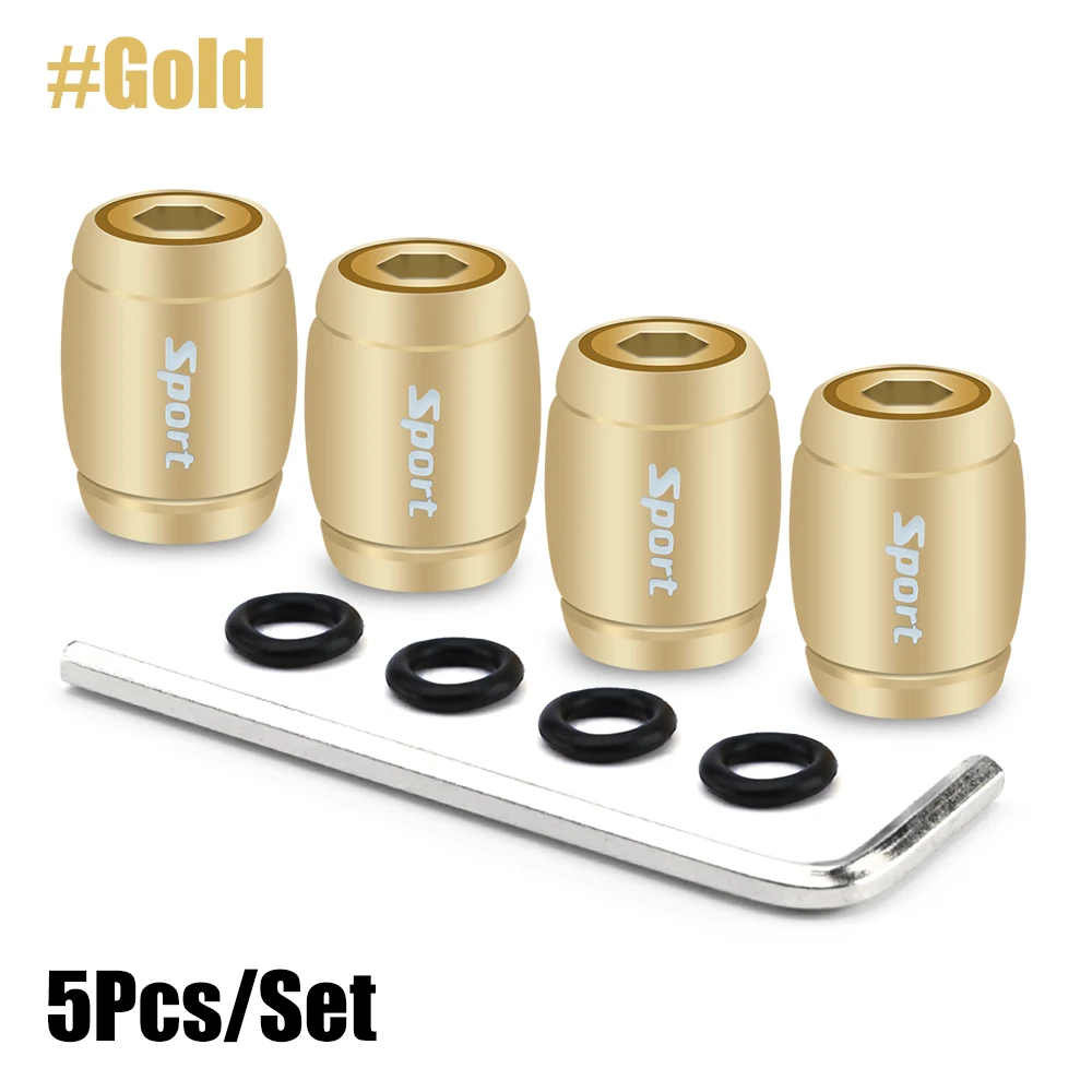 Anti Theft Tire Valve Caps Sport Style Valve Stem Covers Dust Proof Caps for Wheels Decorative Tyre Zinc Alloy Auto Accessories